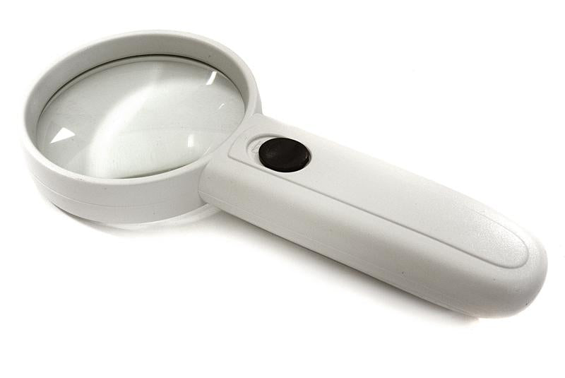 Handheld 4x Magnifier 65mm w/ Twin LED for RC Model