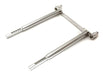 Alloy 6mm Size Body Posts 71mm Apart, 90mm Across Mounting Holes & 127mm Tall