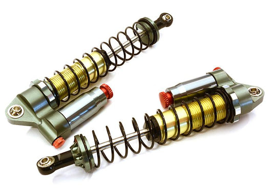 Rebound Adj Piggyback Shock (2) for Axial 1/10 & Off-Road Scale Crawler(L=124mm)