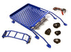 Realistic Alloy Luggage Tray w/LED Spot Lights for 1/10 FJ Cruiser (HPI, Tamiya)