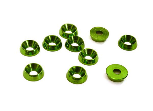 Billet Machined M3 Size Color Concave Alloy Washer Kit 10pcs