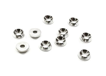 Billet Machined M3 Size Color Concave Alloy Washer Kit 10pcs