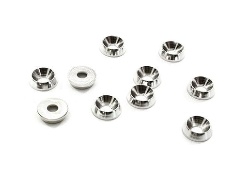 Billet Machined M3 Size Color Concave Alloy Washer Kit 10pcs