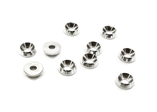 Billet Machined M3 Size Color Concave Alloy Washer Kit 10pcs