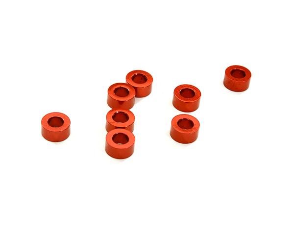 Billet Machined 8pcs Aluminum M3x6 Washer Spacer (Thick=3mm) | SCX-10 | SCX10 II (#90046-47)