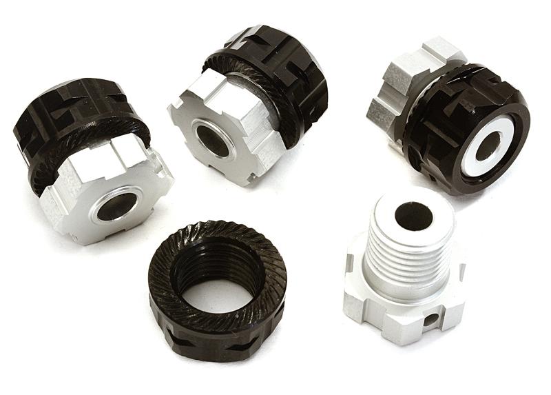 Billet Machined 17mm Wheel Hex (4) +0mm Offset for T-Maxx, 1/10 Revo & Summit