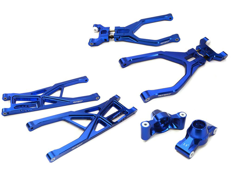 Blue Billet Machined Rear Suspension Upgrade for Traxxas 1/10 Scale Summit 4WD