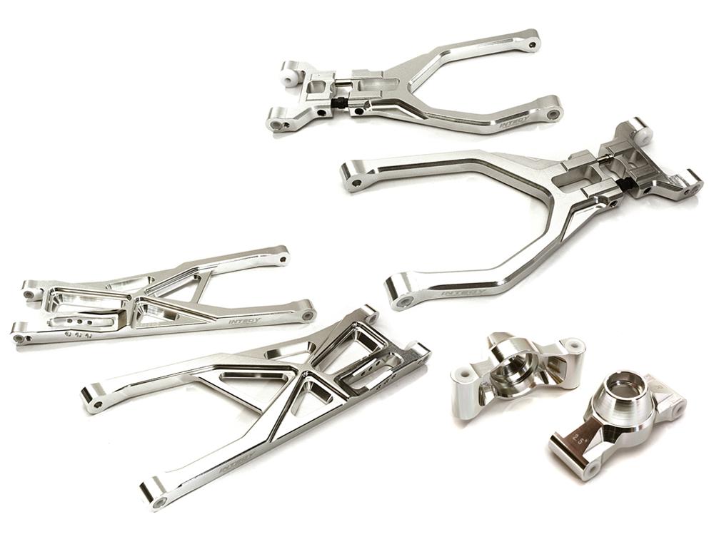 Silver Billet Machined Rear Suspension Upgrade for Traxxas 1/10 Scale Summit 4WD