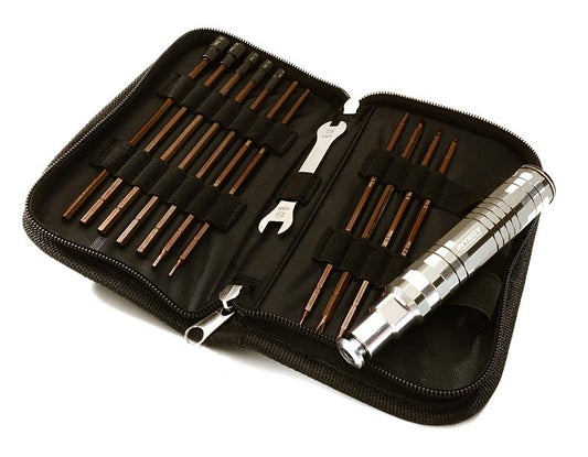 Grey Race Edition Competition Tool Set - 13 Pieces with Carrying Bag