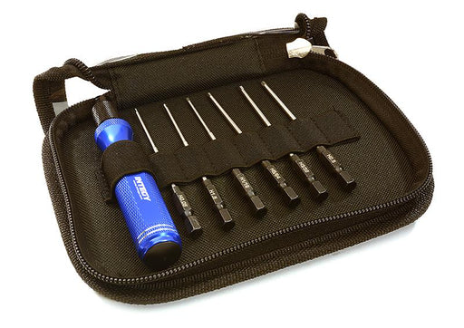 QuickPit 7 Piece Set, Allen Hex Tip w/ 1/4 Adapter (0.05 1.5 1/16 5/64 3/32 2.5)