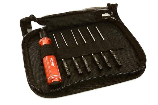 QuickPit 7 Piece Set, Allen Hex Tip w/ 1/4 Adapter (0.05 1.5 1/16 5/64 3/32 2.5)