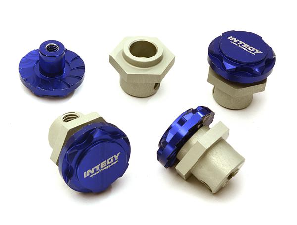 Billet Machined 17mm Hex Wheel Hub +6mm Offset (4) for TRX 1/10 Slash & Stampede