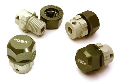 Billet Machined 17mm Wheel Hex (4) +6mm Offset for T-Maxx, 1/10 Revo & Summit
