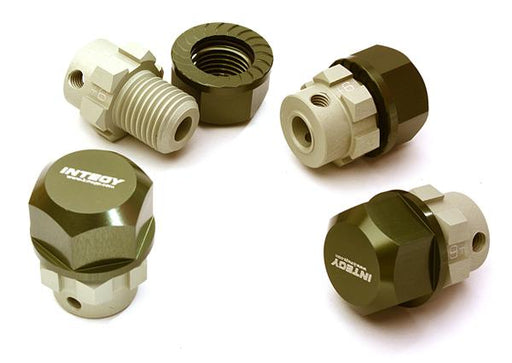 Billet Machined 17mm Wheel Hex (4) +6mm Offset for T-Maxx, 1/10 Revo & Summit