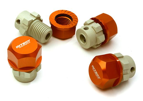 Billet Machined 17mm Wheel Hex (4) +6mm Offset for T-Maxx, 1/10 Revo & Summit