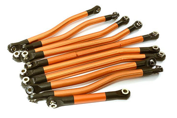 Orange Alloy Machined Linkage Set with Ball Ends for Redcat Everest Gen7 Pro