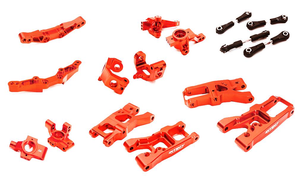 Red Billet Machined Suspension Conversion Upgrade Kit for Traxxas 1/10 4-Tec 2.0