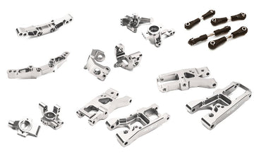 Silver Billet Machined Suspension Conversion Upgrade for Traxxas 1/10 4-Tec 2.0