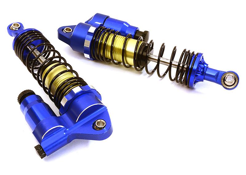 Alloy 90mm Piggyback Shock(2) w/ Rebound Adjust for SCX-10, SCX10 II & SCX10 III