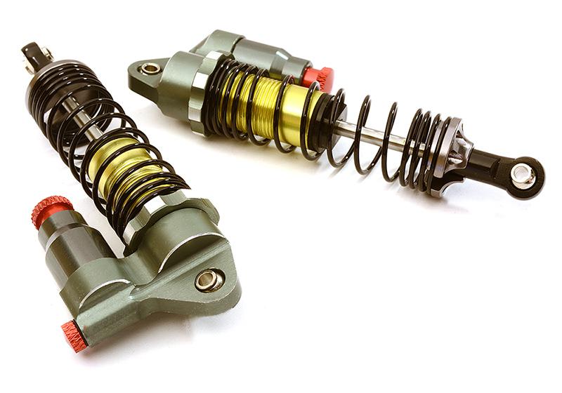 Alloy 90mm Piggyback Shock(2) w/ Rebound Adjust for SCX-10, SCX10 II & SCX10 III