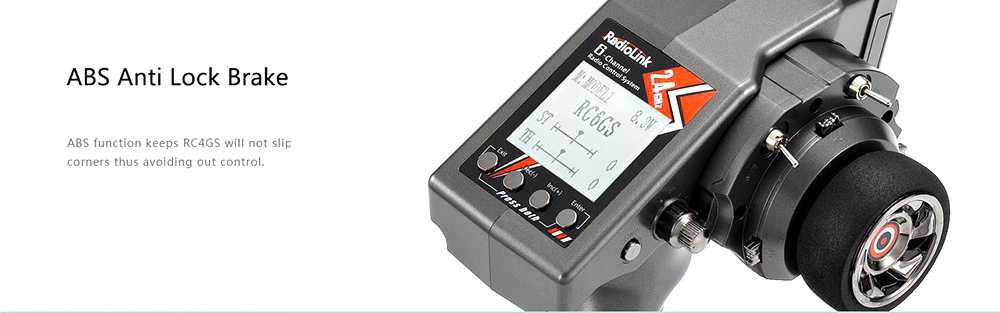 Radiolink RC6GSV2 2.4G 6CH Car Controller Transmitter+R6FGV4 Gyro Receiver
