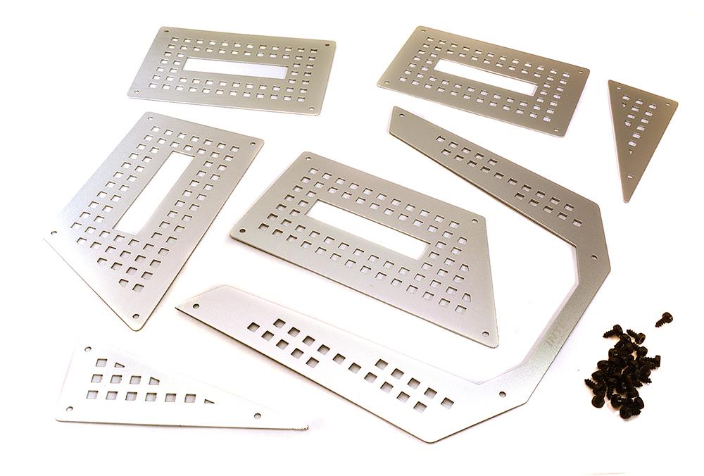 Realistic Metal Armor Plates for Traxxas TRX-4 Tactical Unit
