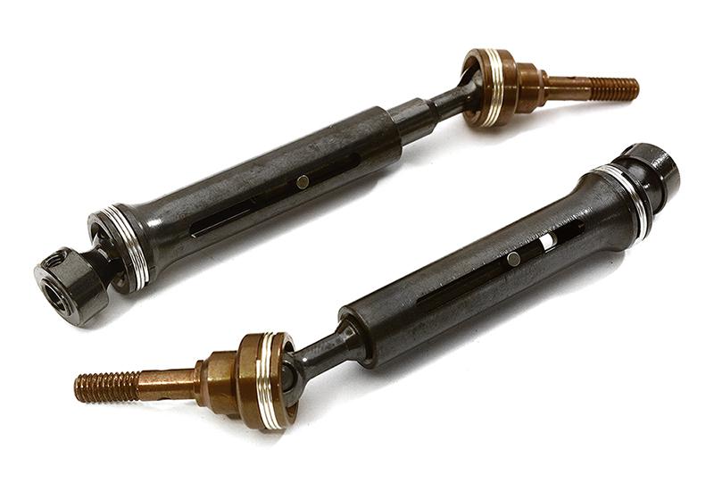 Steel Telescopic Universal Drive Shaft Set (2) for Traxxas 1/16 E-Revo