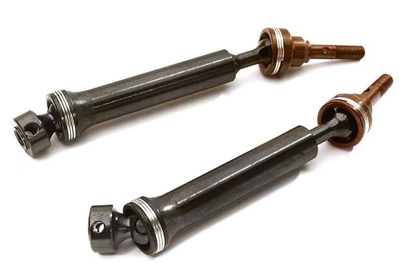 Steel Telescopic Universal Drive Shaft Set (2) for Traxxas 1/16 E-Revo