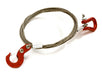 Realistic 1/10 Scale Steel Tow Cable, D-Ring & Tow Hooks for Off-Road Crawler