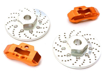 Realistic Alloy Rear Brake Disc (2) for Traxxas 1/10 4-Tec 2.0