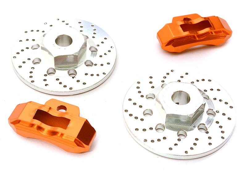 Realistic Alloy Rear Brake Disc (2) for Traxxas 1/10 4-Tec 2.0