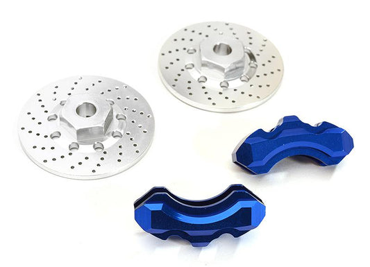 Realistic Alloy Front Brake Disc (2) for Traxxas 1/10 4-Tec 2.0