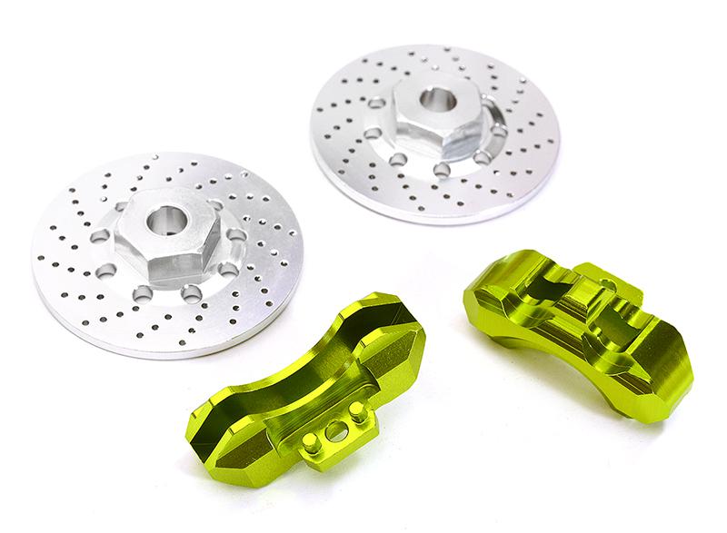 Realistic Alloy Front Brake Disc (2) for Traxxas 1/10 4-Tec 2.0