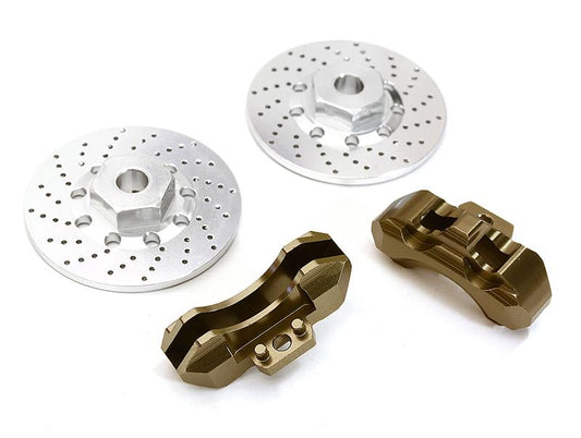 Realistic Alloy Front Brake Disc (2) for Traxxas 1/10 4-Tec 2.0