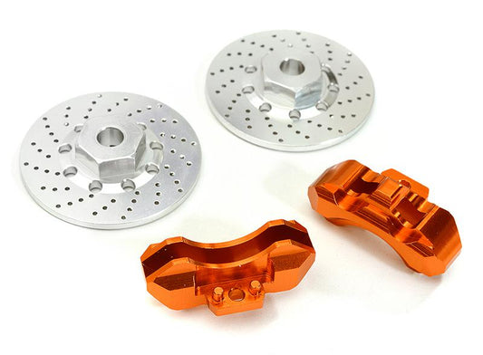 Realistic Alloy Front Brake Disc (2) for Traxxas 1/10 4-Tec 2.0