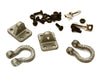 Realistic Alloy Bow Shackles w/ Mounting Brackets for 1/10 Off-Road & Crawler