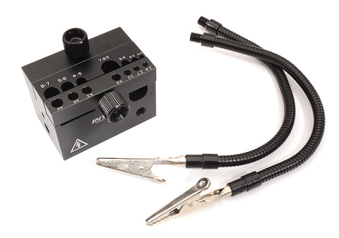 Black Alloy Machined Universal Soldering Station for Connector & Plug Assembly