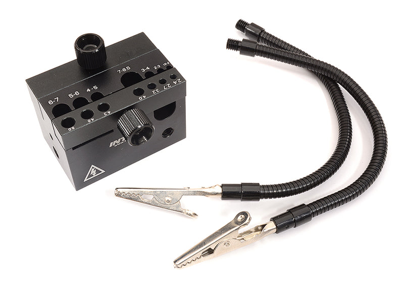 Black Alloy Machined Universal Soldering Station for Connector & Plug Assembly