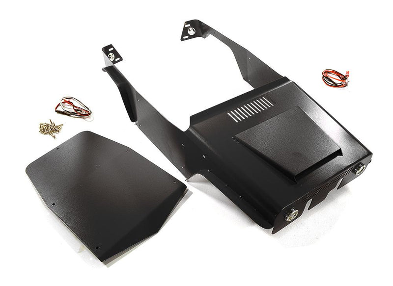 Black Aluminum Alloy Body Panel Upgrade Kit for Axial 1/10 Wraith 2.2 Rock Racer