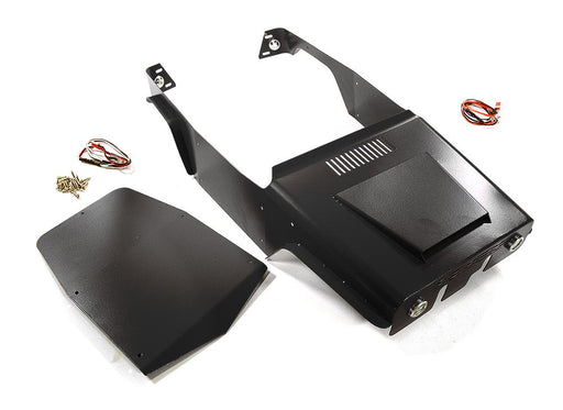 Black Aluminum Alloy Body Panel Upgrade Kit for Axial 1/10 Wraith 2.2 Rock Racer