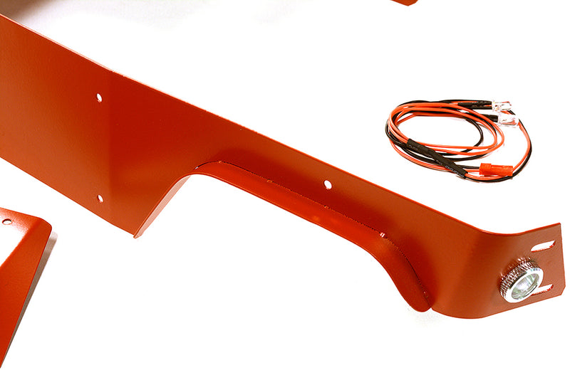 Red Aluminum Alloy Body Panel Upgrade Kit for Axial 1/10 Wraith 2.2 Rock Racer