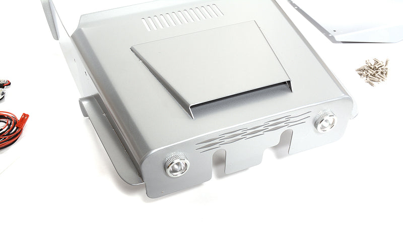 Silver Aluminum Alloy Body Panel Upgrade for Axial 1/10 Wraith 2.2 Rock Racer