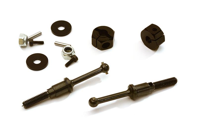 Alloy Machined Drive Shaft Set with 12mm Hex Hub for Tamiya T3-01