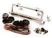 Realistic Roof Top 4 LED Light Bar Cage 125x41mm for 1/10 Scale Crawler