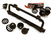 Realistic Roof Top 5 LED Light Bar Cage 148x41mm for 1/10 Scale Crawler