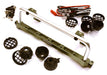 Realistic Roof Top 5 LED Light Bar Cage 148x41mm for 1/10 Scale Crawler