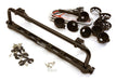 Realistic Roof Top 6 LED Light Bar Cage 171x41mm for 1/10 Scale Crawler