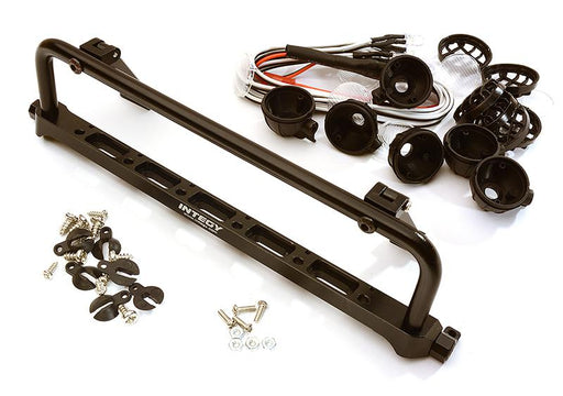 Realistic Roof Top 6 LED Light Bar Cage 171x41mm for 1/10 Scale Crawler