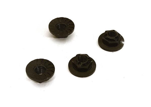 Realistic M4 Size Machined 4mm Serrated Wheel Nuts Flanged for Most 1/10 Scale