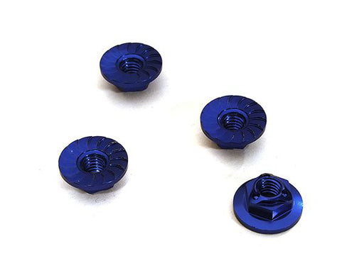 Realistic M4 Size Machined 4mm Serrated Wheel Nuts Flanged for Most 1/10 Scale